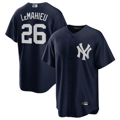 NY.Yankees #26 DJ LeMahieu Player Navy Replica Baseball Jerseys baseball jersey product view 1