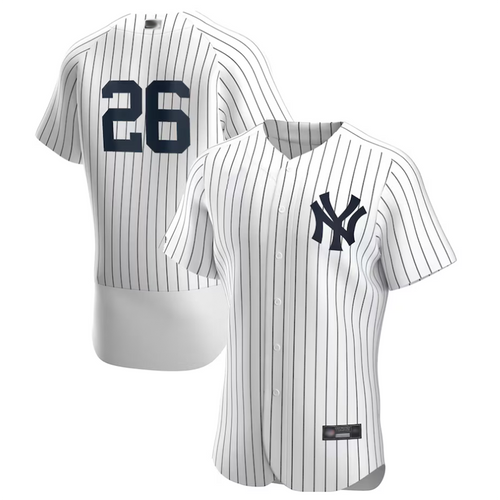 NY.Yankees #26 DJ LeMahieu Player White Home Replica Baseball Jerseys baseball jersey product view 1