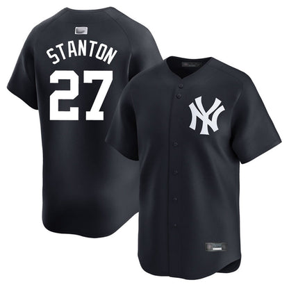 NY.Yankees #27 Giancarlo Stanton Black Home Limited Baseball Jerseys baseball jersey product view 1