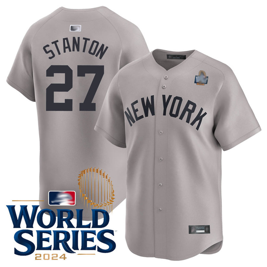 NY.Yankees #27 Giancarlo Stanton Player Road Limited World Series Baseball Jerseys baseball jersey product view 1