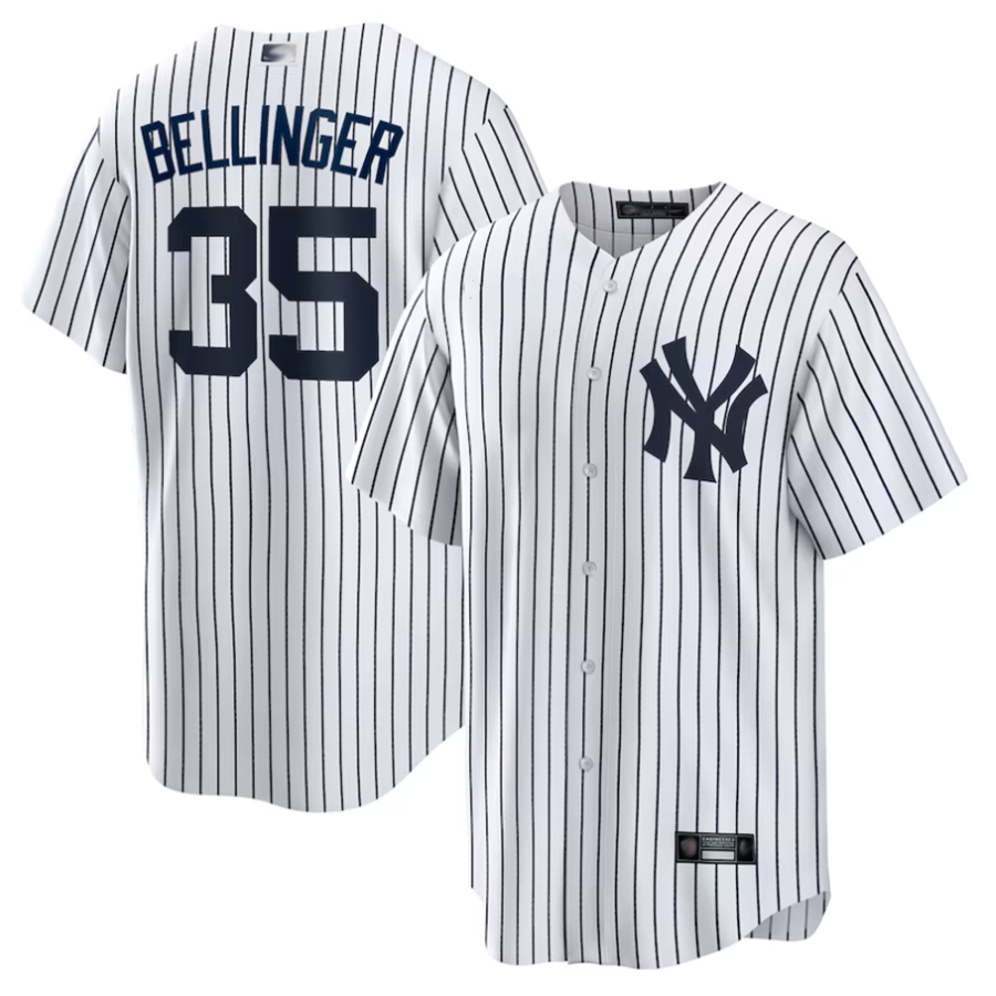 NY.Yankees #35 Cody Bellinger Player White Home Replica Baseball Jerseys baseball jersey product view 1