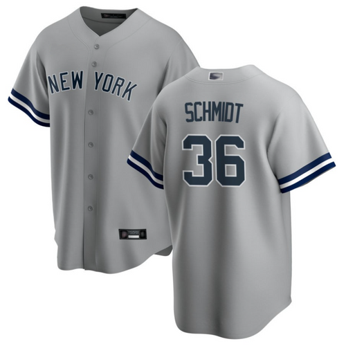 NY.Yankees #36 Clarke Schmidt Gray Road Home Limited Player Baseball Jerseys baseball jersey product view 1