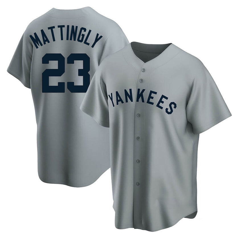 NY.Yankees #3 Don Mattingly Player Gray Replica Baseball Jerseys baseball jersey product view 1