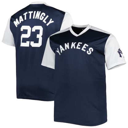 NY.Yankees #3 Don Mattingly Player Navy Cooperstown Replica Baseball Jerseys baseball jersey product view 1