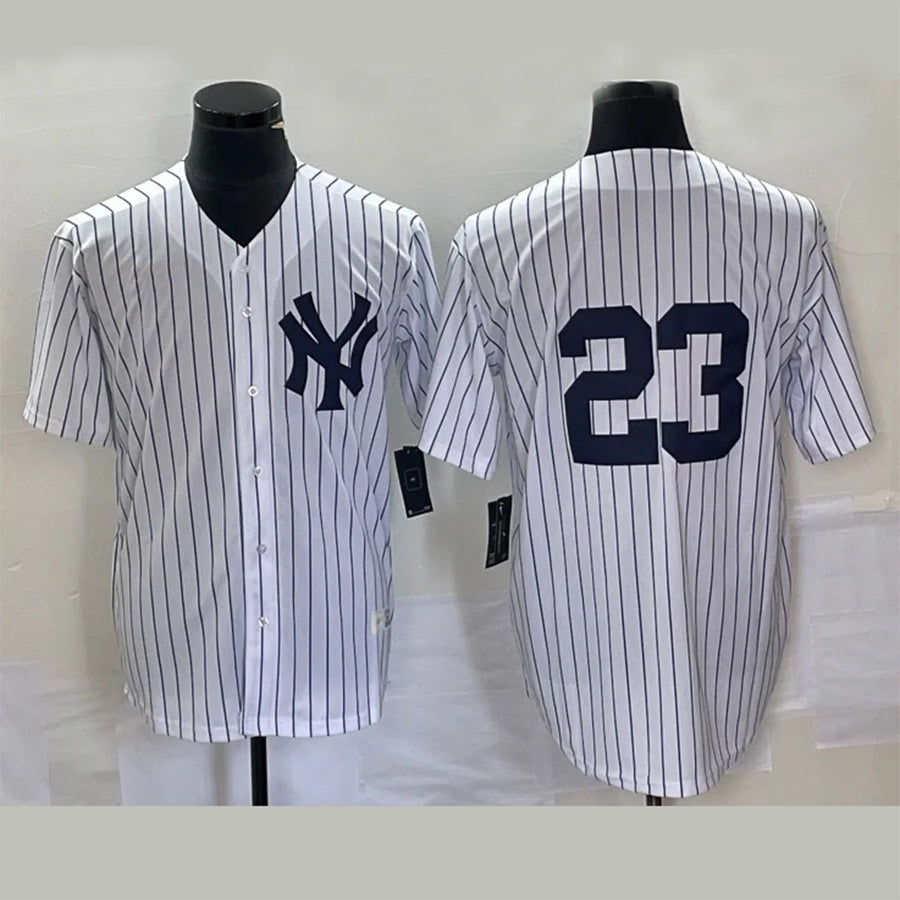 NY.Yankees #3 Don Mattingly Player White Replica Baseball Jerseys baseball jersey product view 1