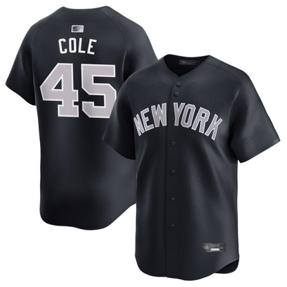 NY.Yankees #45 Gerrit Cole Player Gray Road Replica Baseball Jerseys baseball jersey product view 1