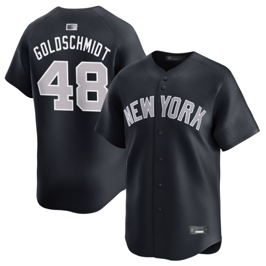 NY.Yankees #48 Paul Goldschmidt Black Home Limited Player Baseball Jerseys baseball jersey product view 1