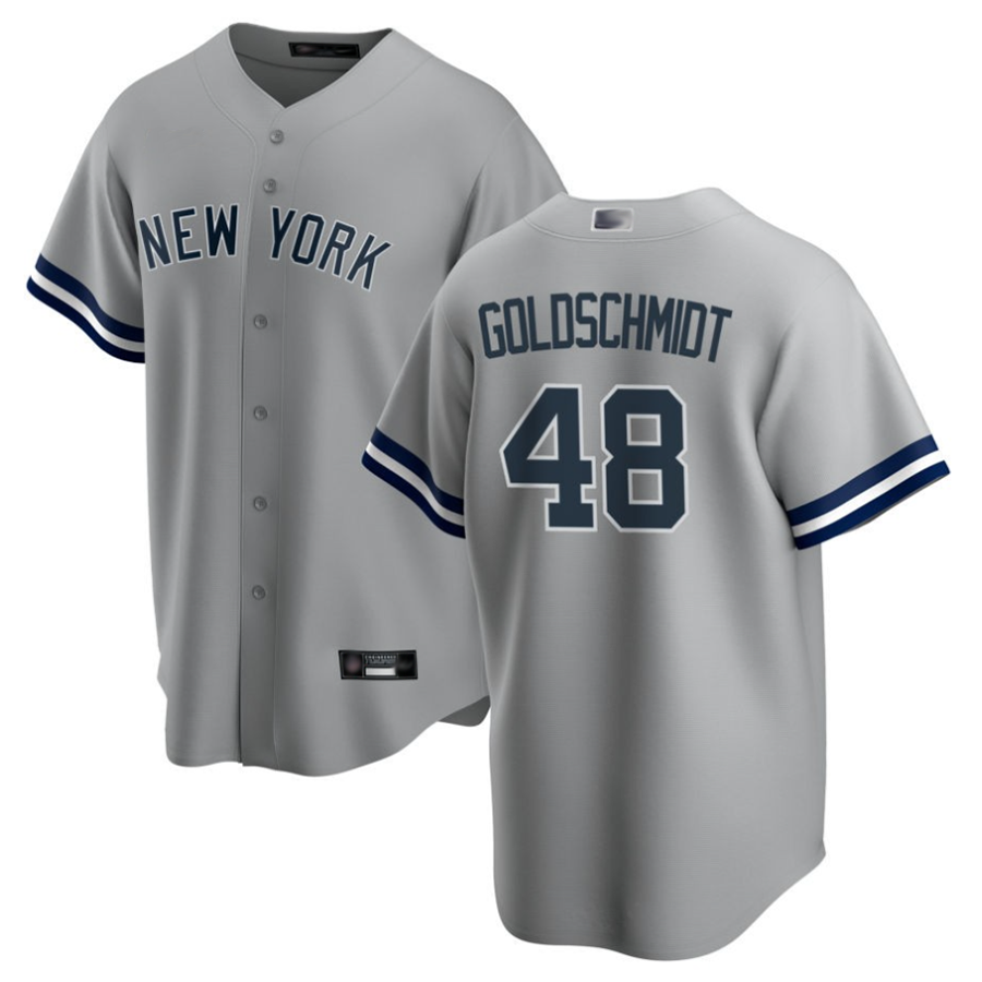 NY.Yankees #48 Paul Goldschmidt Player Gray Road Home Replica Baseball Jerseys baseball jersey product view 1