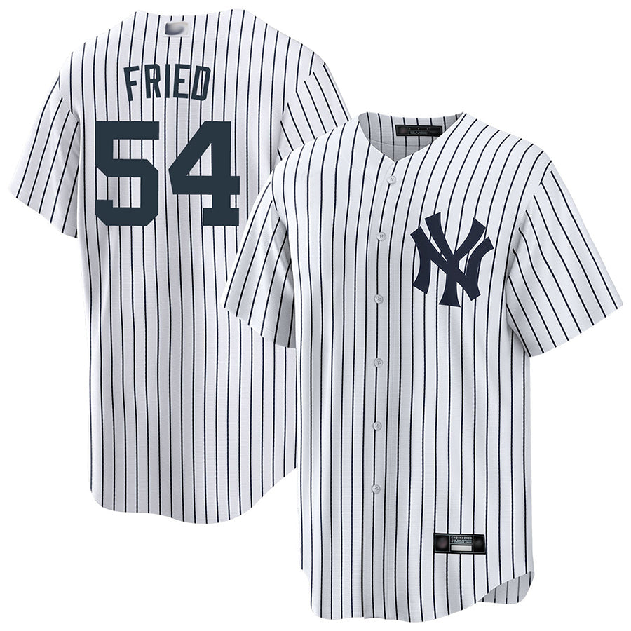 NY.Yankees #54 Max Fried Player White striola Home Replica Baseball Jerseys baseball jersey product view 1