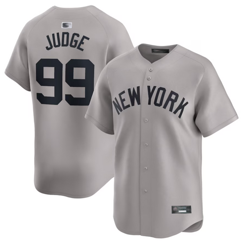 NY.Yankees #99 Aaron Judge Gray Limited Player Baseball Jerseys baseball jersey product view 1