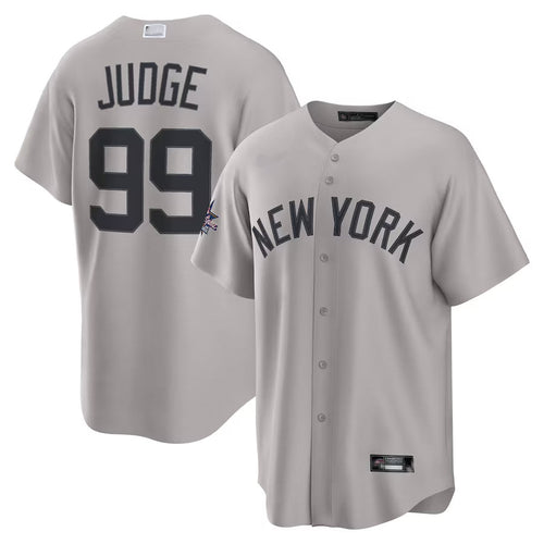 NY.Yankees #99 Aaron Judge Player Gray All-Star Game Road Limited Baseball Jerseys baseball jersey product view 1