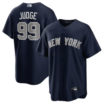 NY.Yankees #99 Aaron Judge Player Navy Replica Baseball Jerseys baseball jersey product view 1