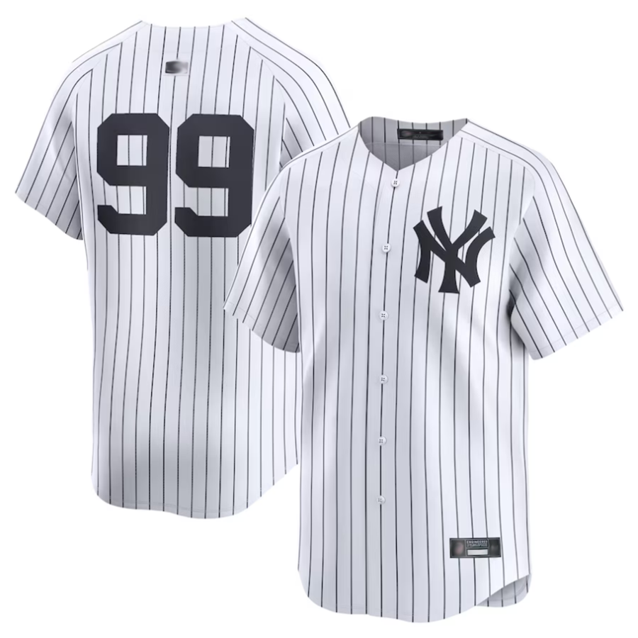 NY.Yankees #99 Aaron Judge Player White Home Limited Baseball Jerseys baseball jersey product view 1