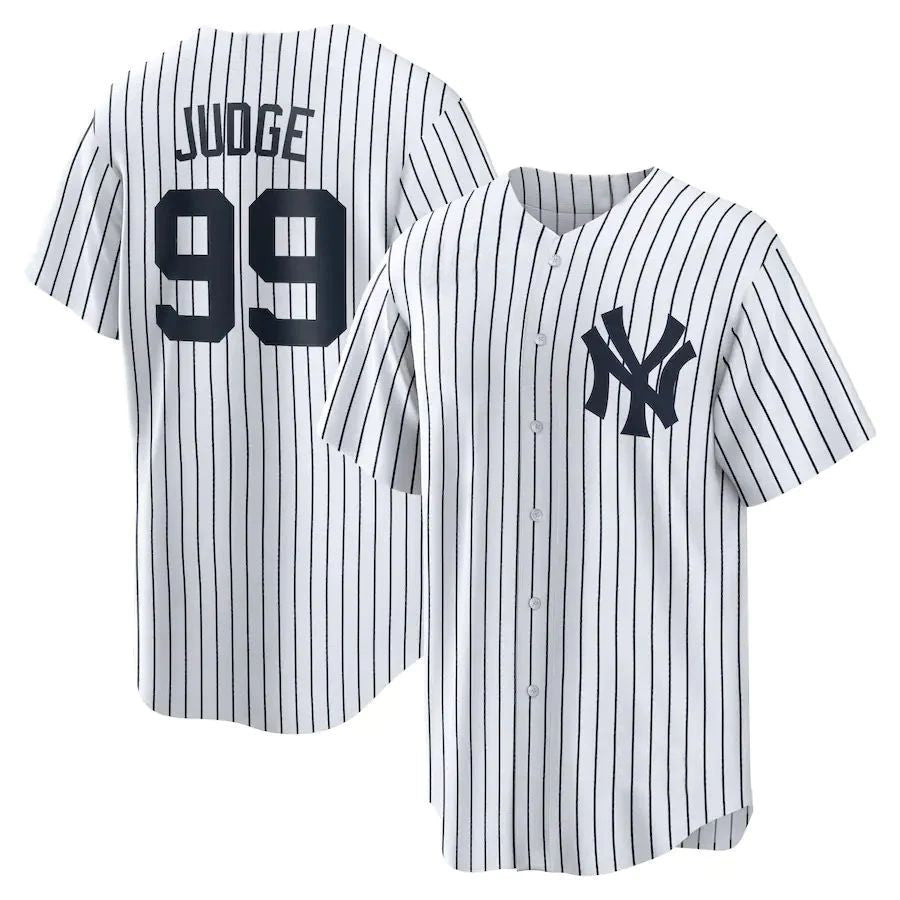 NY.Yankees #99 Aaron Judge White Home Replica Player Baseball Jerseys baseball jersey product view 1