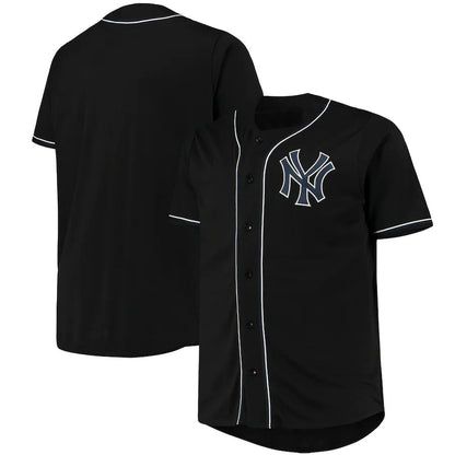 NY.Yankees Blank Player Black Fashion Baseball Jerseys baseball jersey product view 1