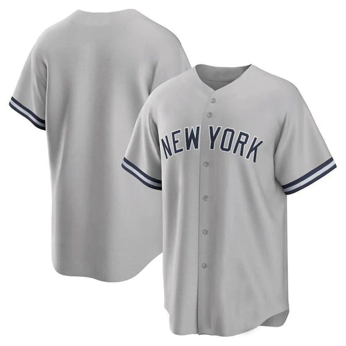 NY.Yankees Blank Player Gray Road Replica Game Baseball Jerseys baseball jersey product view 1