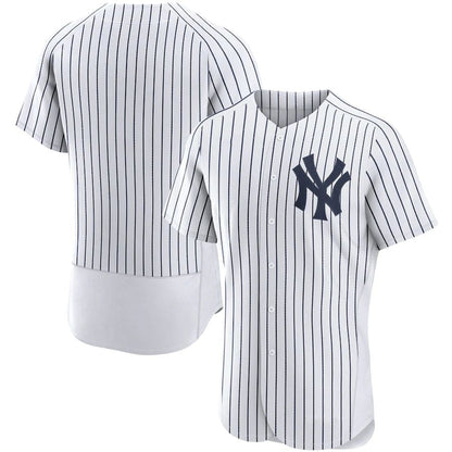NY.Yankees Blank Player White Home Replica Elite Baseball Jerseys baseball jersey product view 1