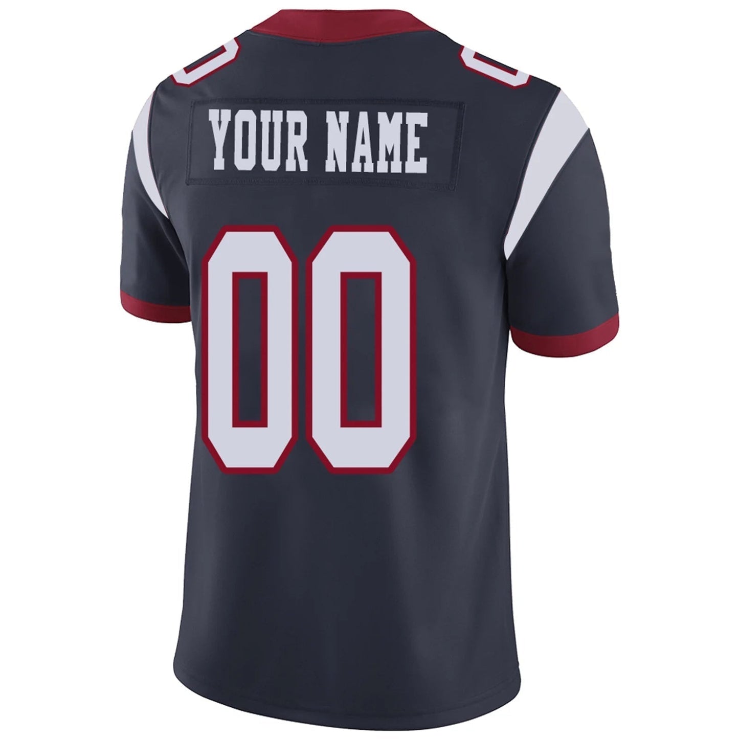 Custom H.Texans Navy Personalized Design Your Own Name and Number for Men Women Youth Jerseys football jersey product view 4