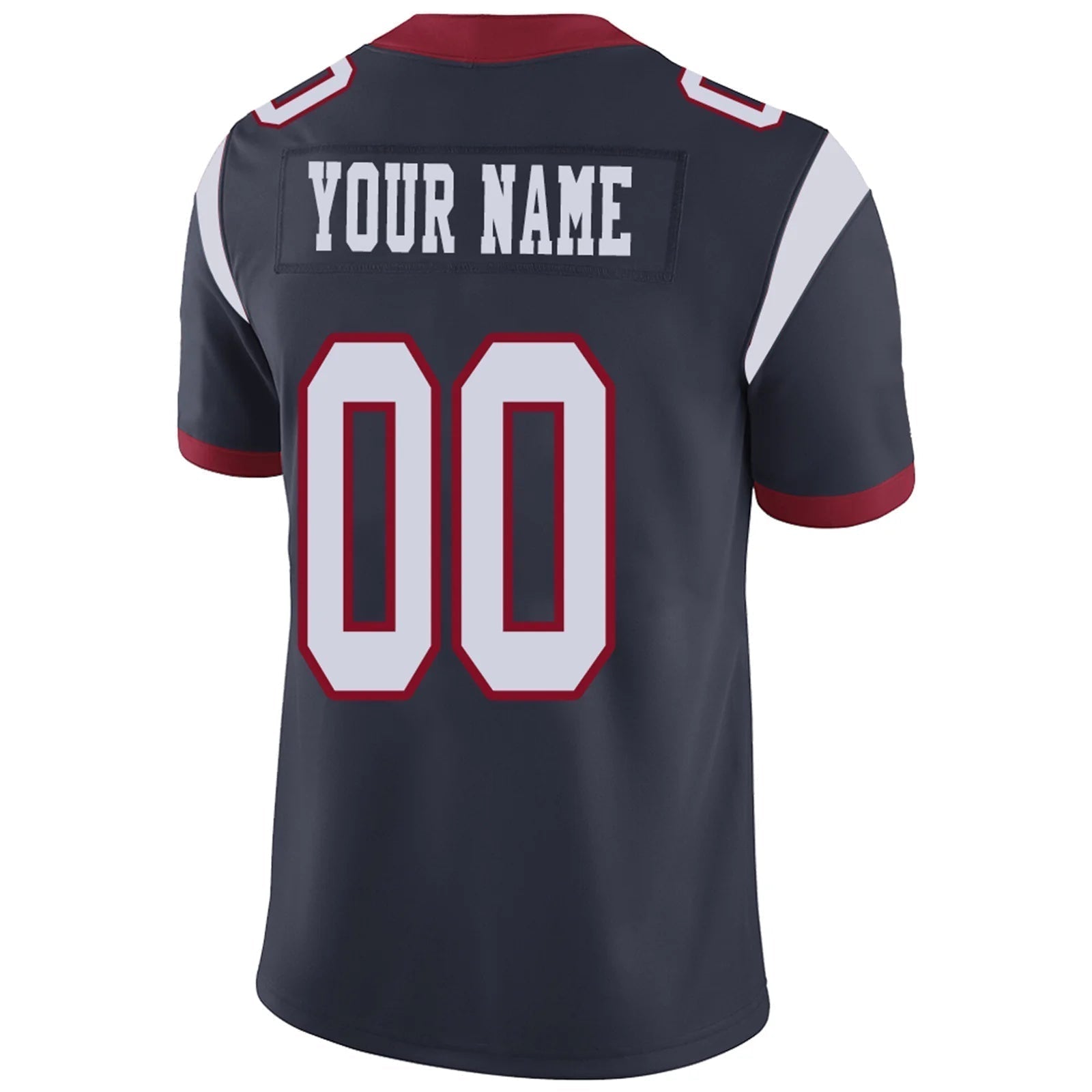 Custom H.Texans Navy Personalized Design Your Own Name and Number for Men Women Youth Jerseys football jersey product view 4