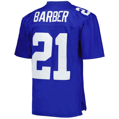 NY.Giants #21 Tiki Barber Mitchell & Ness Legacy Replica Player Jersey - Royal Stitched American Football Jerseys football jersey product view 1