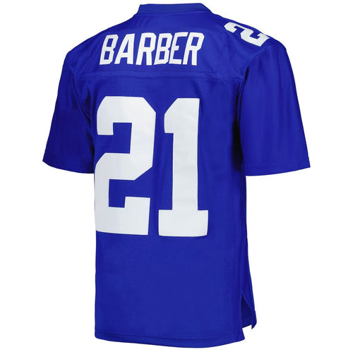 NY.Giants #21 Tiki Barber Mitchell & Ness Legacy Replica Player Jersey - Royal Stitched American Football Jerseys football jersey product view 1