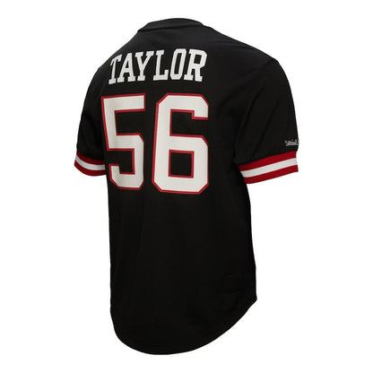 NY.Giants #56 Lawrence Taylor Mitchell & Ness Black Retired Player Mesh Top American Football Jerseys football jersey product view 1