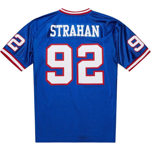 NY.Giants #92 Michael Strahan 1993 Mitchell & Ness Authentic Throwback Retired Player Jersey - Royal Stitched American Football Jerseys football jersey product view 1
