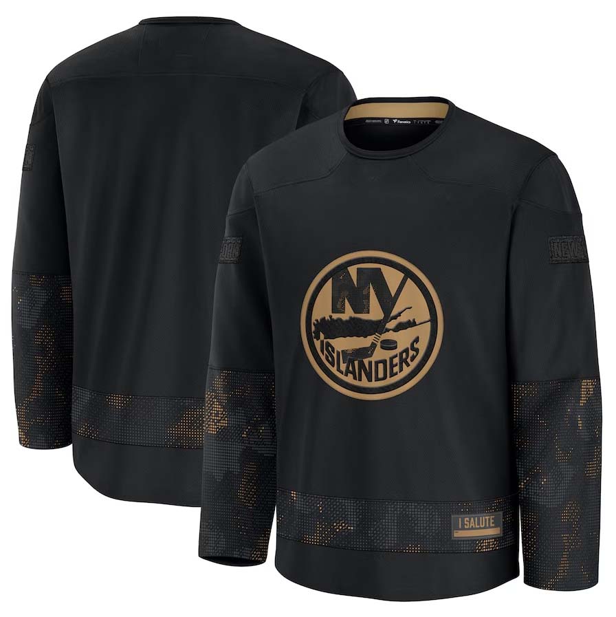 NY.Islanders Supporters Blank Player Game Jersey - Black Stitched American Hockey Jerseys hockey jersey product view 1