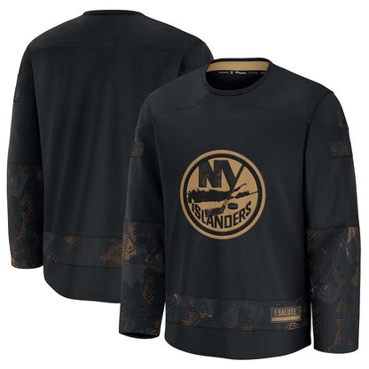 NY.Islanders Supporters Blank Player Game Jersey - Black Stitched American Hockey Jerseys hockey jersey product view 1