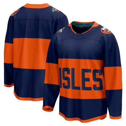 NY.Islanders Supporters Blank Player Game Hockey Jersey ¨C Navy Stitched American Hockey Jerseys hockey jersey product view 1