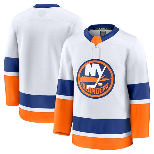 NY.Islanders Blank Player Supporters Away Premium Jersey - White Stitched American Hockey Jerseys hockey jersey product view 1