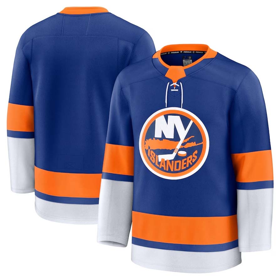 NY.Islanders Blank Player Supporters Home Premium Jersey - Royal Stitched American Hockey Jerseys hockey jersey product view 1