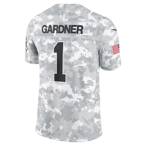 NY.Jets #1 Sauce Gardner Player Arctic Camo Salute to Service Limited Stitched American Football Jerseys football jersey product view 1