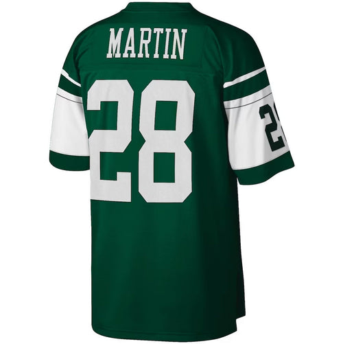 NY.Jets #28 Curtis Martin Mitchell & Ness Legacy Replica Player Jersey - Green American Football Jerseys football jersey product view 1
