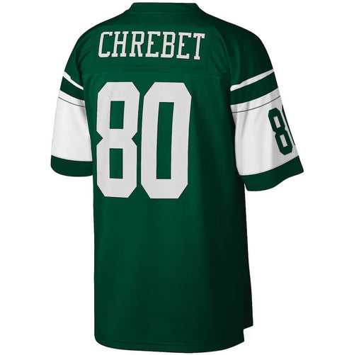 NY.Jets #80 Wayne Chrebet Mitchell & Ness Legacy Replica Player Jersey - Green American Football Jerseys football jersey product view 1