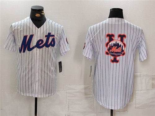 NY.Mets Blank Player White Team Big Logo Cool Base Stitched Baseball Jerseys baseball jersey product view 1