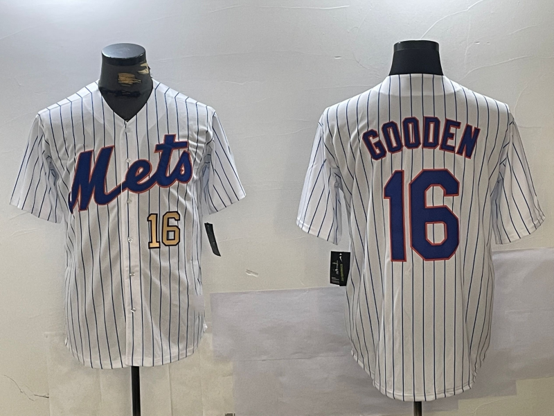 NY.Mets #16 Dwight Gooden Player Game Jersey White Cool Base Stitched Baseball Jerseys baseball jersey product view 1