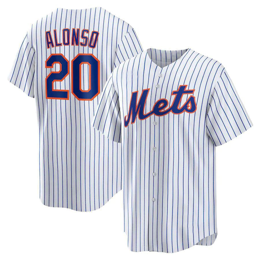 NY.Mets #20 Pete Alonso White Home Limited Player Jersey Baseball Jerseys baseball jersey product view 1