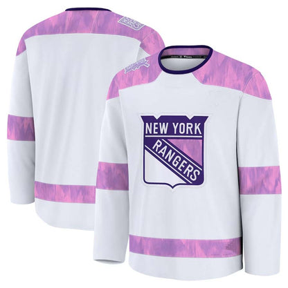NY.Rangers Supporters Blank Player Game Jersey - White Stitched American Hockey Jerseys hockey jersey product view 1