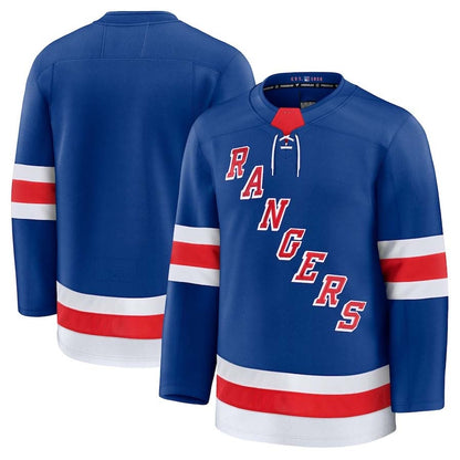 NY.Rangers Blank Player Supporters Home Premium Jersey - Blue Stitched American Hockey Jerseys hockey jersey product view 1