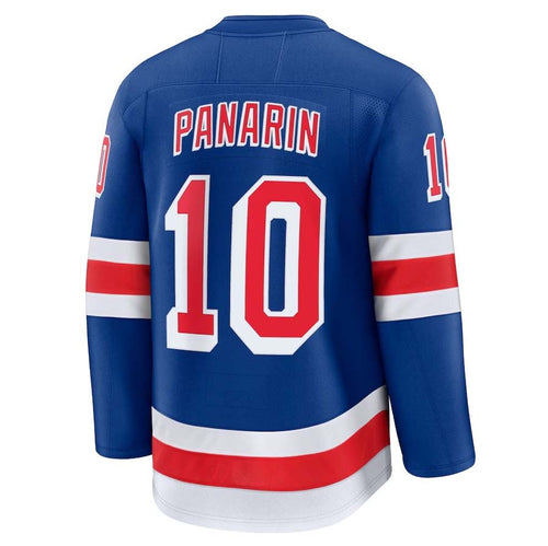 NY.Rangers #10 Artemi Panarin Supporters Home Premium Player Jersey - Blue Stitched American Hockey Jerseys hockey jersey product view 1