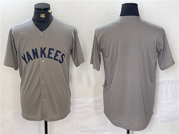 NY.Yankees Blank Player Gray Cool Base Stitched Baseball Jerseys baseball jersey product view 1