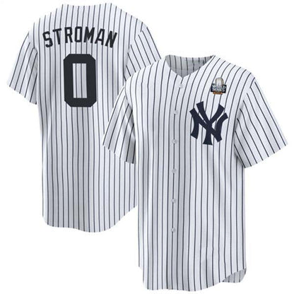 NY.Yankees #0 Marcus Stroman White With Cool Base Stitched Baseball Jerseys Player Game Jersey baseball jersey product view 1