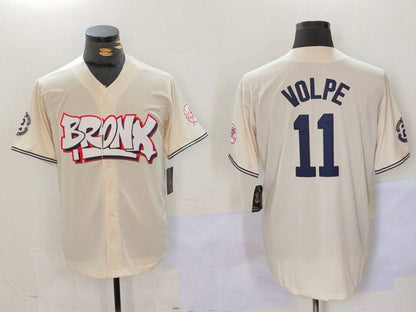 NY.Yankees #11 Anthony Volpe Cream Limited Stitched Baseball Jerseys Player Jersey baseball jersey product view 1