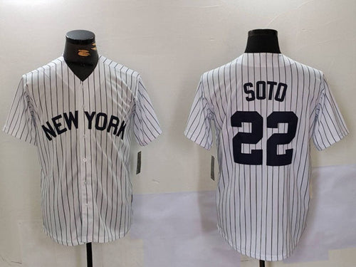 NY.Yankees #22 Juan Soto White Cool Base Stitched Baseball Jerseys Player Jersey baseball jersey product view 1