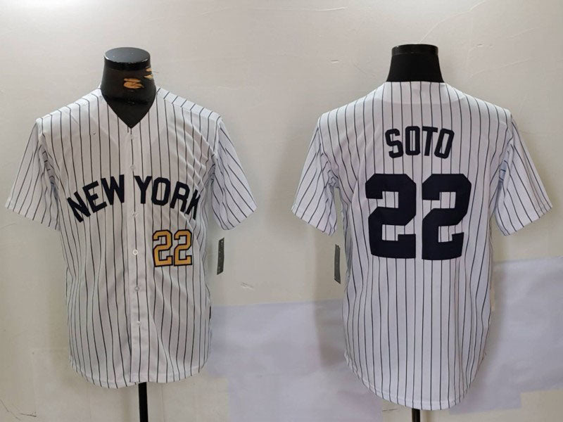 NY.Yankees #22 Juan Soto Player Game Jersey White Cool Base Stitched Baseball Jerseys baseball jersey product view 1