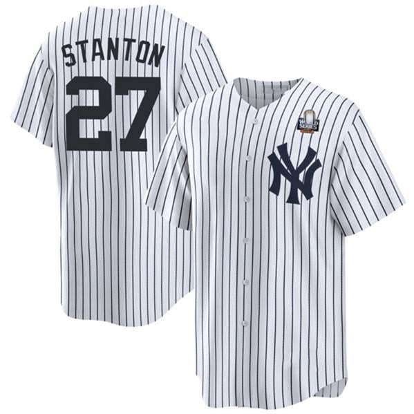 NY.Yankees #27 Giancarlo Stanton Player White Cool Base Stitched Baseball Jerseys baseball jersey product view 1