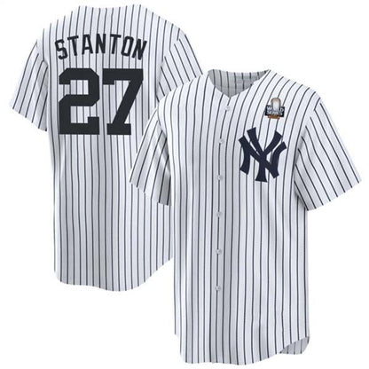NY.Yankees #27 Giancarlo Stanton Player White Cool Base Stitched Baseball Jerseys baseball jersey product view 1