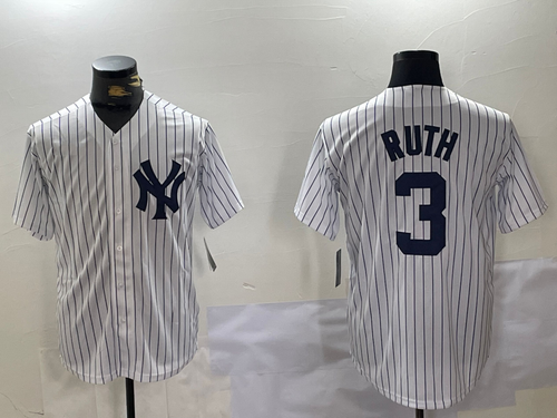 NY.Yankees #3 Babe Ruth Player White Stitched Cool Base Limited Stitched Baseball Jerseys baseball jersey product view 1