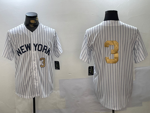 NY.Yankees #3 Babe Ruth Player White Jersey Pinstripe Fashion Cool Base Stitched Baseball Jerseys baseball jersey product view 1